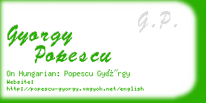 gyorgy popescu business card